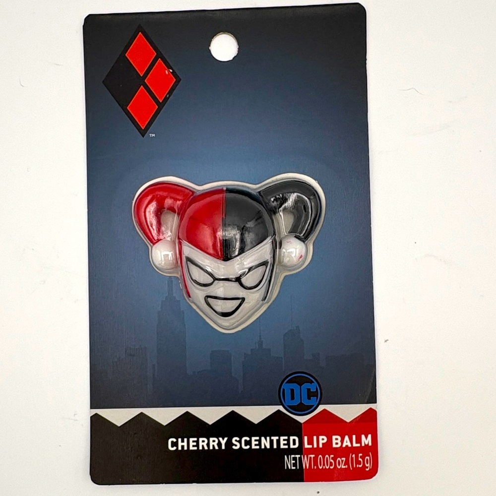 Harley Quinn Cherry Scented Lip Balm NIB